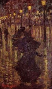 Evening Shower Paris by Henri De Toulouse-Lautrec