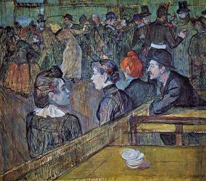 At the Moulin de la Galette 1889 by Henri De Toulouse-Lautrec