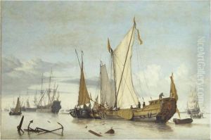Navire Hollandais Sur Une Mer Calme by Willem van de, the Elder Velde