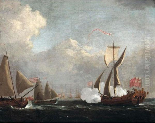A yacht Signalling Other Vessels - view 1