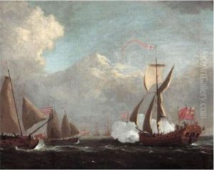 A Yacht Signalling Other Vessels by Willem van de, the Elder Velde