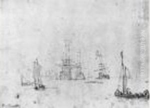 Marine by Willem van de, the Elder Velde
