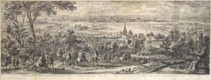 Veue De La Ville De L'isle Du Coste Du Prieure De Fives, L'armee Du Roy Devant La Place