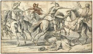 Battle Scene by Adam Frans van der Meulen