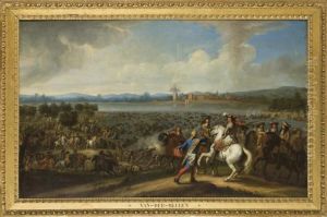 Le Passage Du Rhin Par Louis Xiv Et Son Armee Le 12 Juin 1672 by Adam Frans van der Meulen