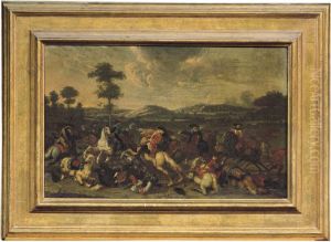 Battaglia Di Cavalleria by Adam Frans van der Meulen