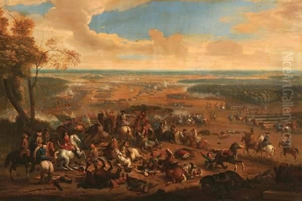 Attributed To Adam Frans Van Der Meulen , Battle Of Torino - view 1