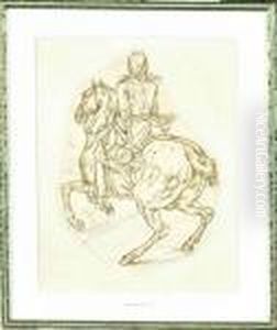 Studie Eines Reiters Als Entwurf. Studie Eines Reiters Als Entwurf.