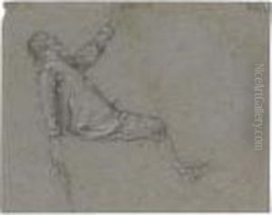 A Man With A Pistol Falling Down Backwards
