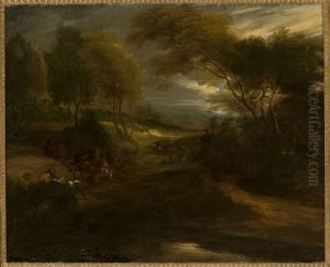 A Battle Scene by Adam Frans van der Meulen