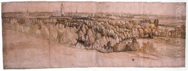 A Panoramic View Of The City Of 
Arnhem Seen From The North With Thechurches Of Saint Eusebius And Saint 
Jan Or Walburgis To Theleft - view 1
