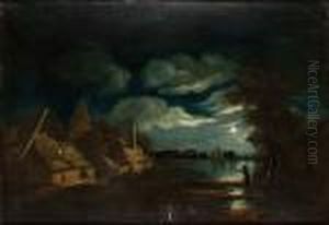 Manskenslandskap by Aert van der Neer