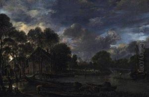 Moonlit Riverlandscape