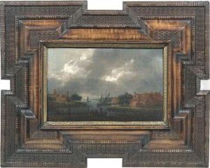 Canal By Moonlight by Aert van der Neer