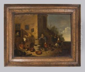 Angehauftem Haushaltgerat In Warmen Braunlichem Kolorit