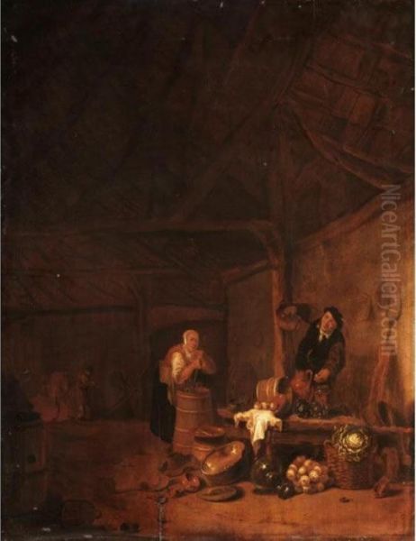 Kitchen Interior With Peasants - view 1