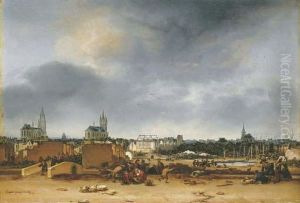 A View Of Delft After The Explosion Of 1654 by Egbert van der Poel
