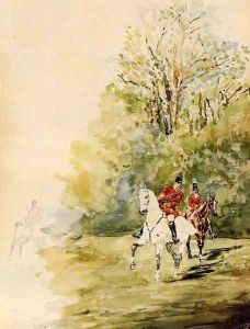Hunting by Henri De Toulouse-Lautrec