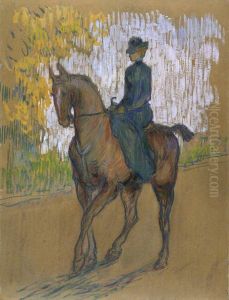 Side-Saddle by Henri De Toulouse-Lautrec