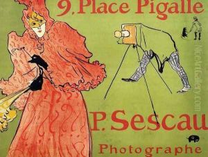 The Photographer Sescau by Henri De Toulouse-Lautrec