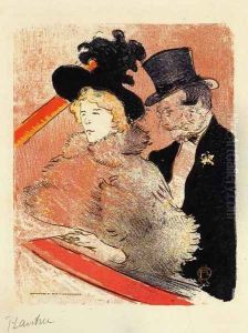 At the Concert by Henri De Toulouse-Lautrec