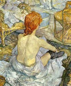Woman at Her Toilette I by Henri De Toulouse-Lautrec