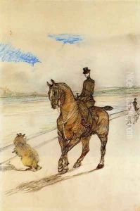 Horsewoman by Henri De Toulouse-Lautrec