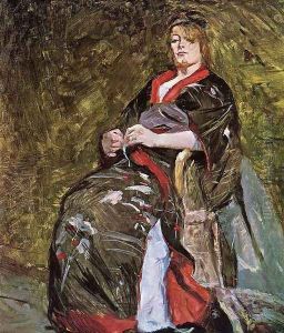 Lili Grenier in a Kimono by Henri De Toulouse-Lautrec