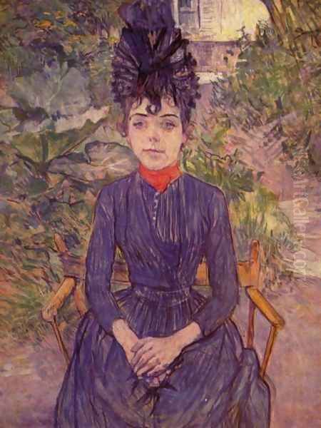 Portrait Of Justine Dieuhl In The Garden - view 1