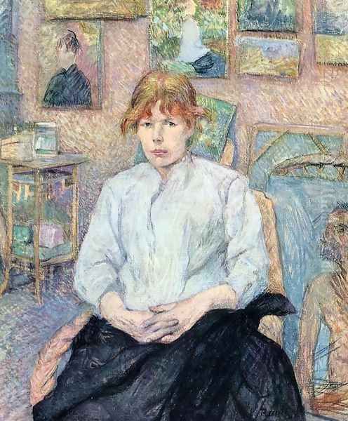 The Redhead with a White Blouse - view 1