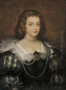 Portrait Of A Young Lady by Sir Anthony Van Dyck