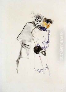 Conversation by Henri De Toulouse-Lautrec