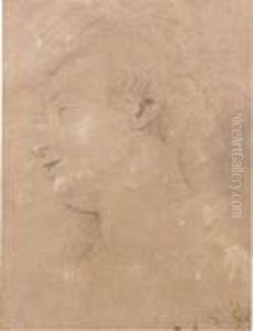 Portrait De Femme De Profil Vers La Gauche by Sir Anthony Van Dyck