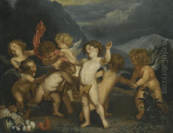 Putti In A Landscape - view 1