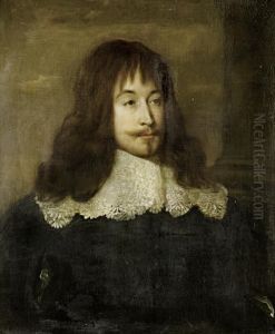 Portrait Of Sir William
Killigrew (1606-1695), Half-length, In A Tunic With A White Lace Collar by Sir Anthony Van Dyck