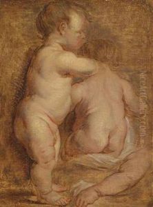Study Of Two Putti