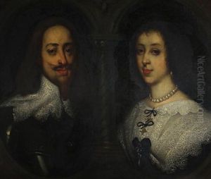 Charles I Of England And Henrietta Maria Of France by Sir Anthony Van Dyck
