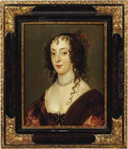 Portrait Of A Lady, 
Traditionally Identified As Henrietta Maria,queen Consort Of England, 
Scotland And Ireland (1609-1669)