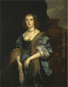 Portrait Of Anne Carr, Countess Of Bedford (1615-1684) by Sir Anthony Van Dyck