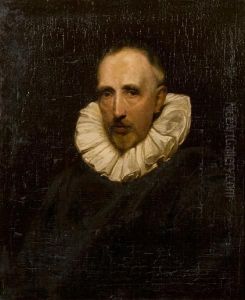 Portrait Of Cornelius Van Der Geest by Sir Anthony Van Dyck