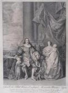 King Charles I And Henrietta Maria With Sons by Sir Anthony Van Dyck
