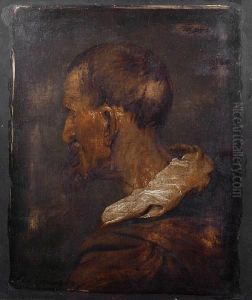Study Of A Head In Profile