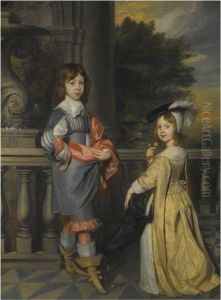 Double Portrait Of A Boy And A 
Girl, Said To Be The Children Ofelizabeth, Queen Of Bohemia, Possibly 
Edward And His Sisterhenriette Marie