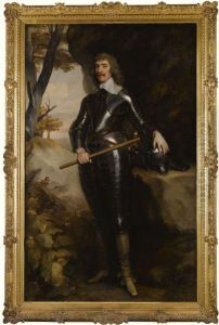 Portrait Of William, 1st Baron 
And Earl Of Craven (1608-1697),wearing Armour And Holding A Baton by Sir Anthony Van Dyck