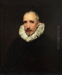 Portrait Of Cornelius Van Der Geest by Sir Anthony Van Dyck