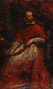Portrait Of Cardinal Bentivoglio by Sir Anthony Van Dyck
