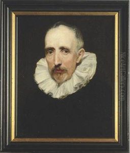 Portrait Of Cornelius Van Der Geest, Half-length, With A Whitecollar by Sir Anthony Van Dyck