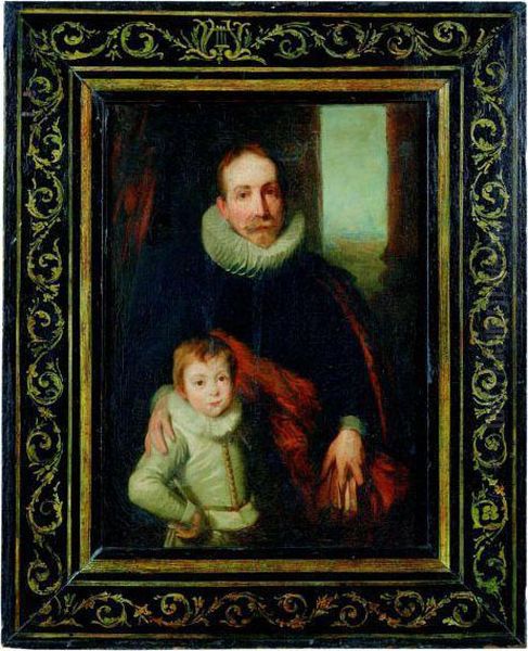 Portrait Presume De Guillaume Richardot Et Son Fils - view 1