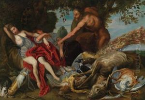 Schule Diana Nach Der Jagd by Sir Anthony Van Dyck
