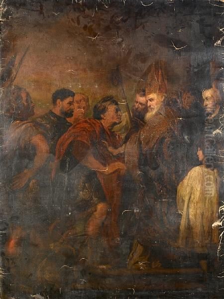 The Emperor Theodosius Before Saint Ambrosius - view 1